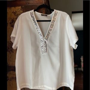 NWOT V-Neck short sleeves Blouse